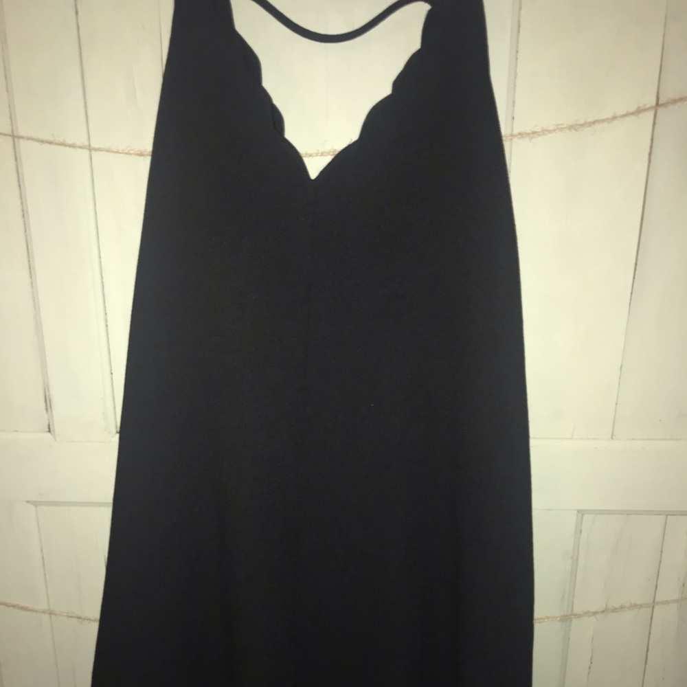 Black scallops boutique dress